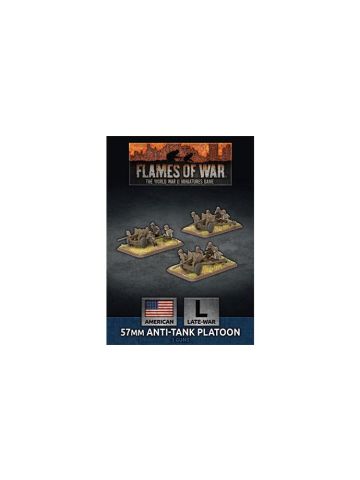 Flames of War UBX81 57mm Anti-Tank Platoon (3 Guns) Plastic Gaming Miniatures