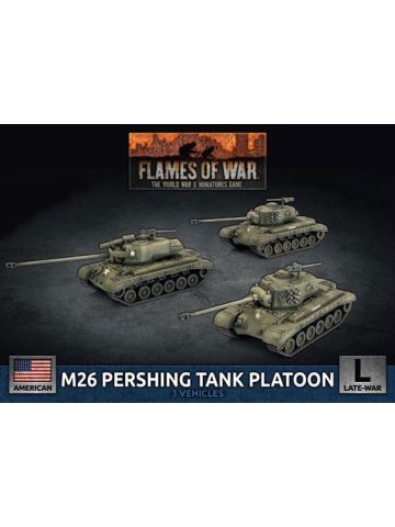 Flames of War UBX90 M26 Pershing Tank Platoon (3 Tanks) Gaming Miniatures