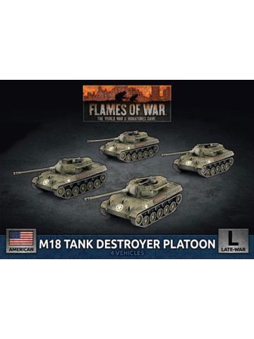 Flames of War UBX93 M18 Hellcat (76mm) TD Platoon (4 TDs) Gaming Miniatures
