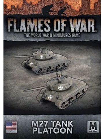 Flames of War UBX95 M27 Tank Platoon (2 Tanks) Gaming Miniatures