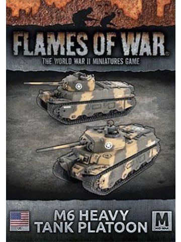 Flames of War UBX96 M6 Heavy Tank Platoon (2 Tanks) Gaming Miniatures