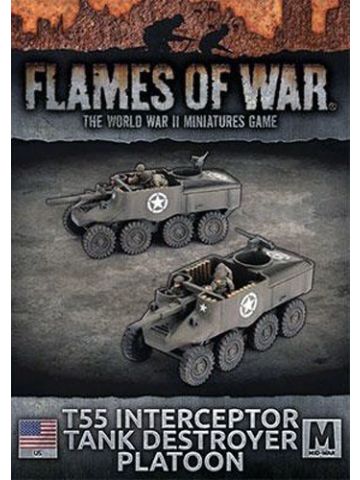 Flames of War UBX97 T55 Interceptor Tank Destroyers (2 TDs) Gaming Miniatures