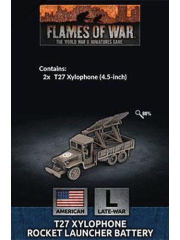 Flames of War US145 T27 Xylophone Rocket Launcher Battery Gaming Miniatures