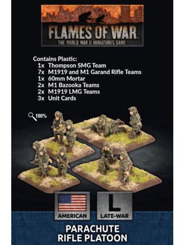 Flames of War US792 Parachute Rifle Platoon Late War (52) Gaming Miniatures