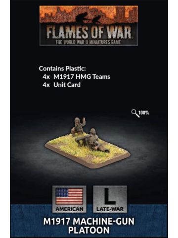 Flames of War US805 M1917 MG Platoon Late War (12 Figures) Gaming Miniatures