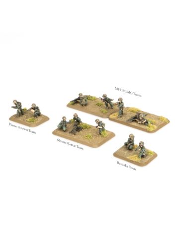 Flames of War US813 Marine Weapons Section (14 Figures) Gaming Miniatures
