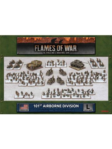 Flames of War USAB16 101st Airborne (Winter) Set with Infantry, Vehicles & More