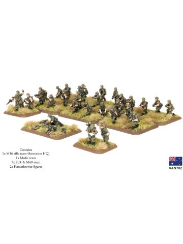 Nam 1965-1972 VAN702 Rifle Platoon Gaming Miniatures