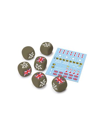 World of Tanks WOT13 UK Dice and Decals for Miniatures Game