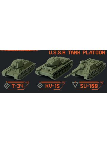 World Of Tanks WOT64 Soviet Tank Platoon T-34, KV-1S, SU-100 Gaming Miniatures