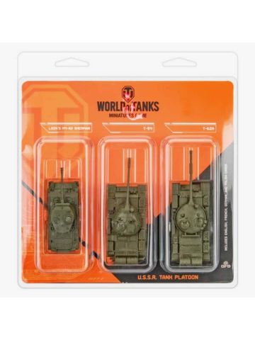 World of Tanks WOT96 USSR Tank Platoon T-54, T-62A & Loza's M4-A2 Miniatures