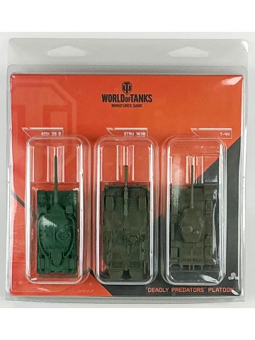 World of Tanks WOT98-E 'Deadly Predators' Strv 103B, T-44 & AMX-30B Miniatures