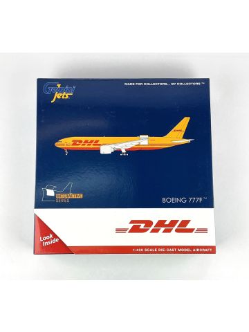 GeminiJets GJDHL2143 Boeing 777F DHL Interactive Series 1/400 Scale Model