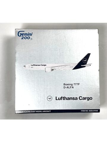 GeminiJets G2DLH1143 Lufthansa Cargo Boeing 777F D-ALFA 1/200 Scale Model