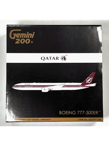 GeminiJets G2QTR1145 Qatar Boeing 777-300ER 1/200 Scale Diecast Model
