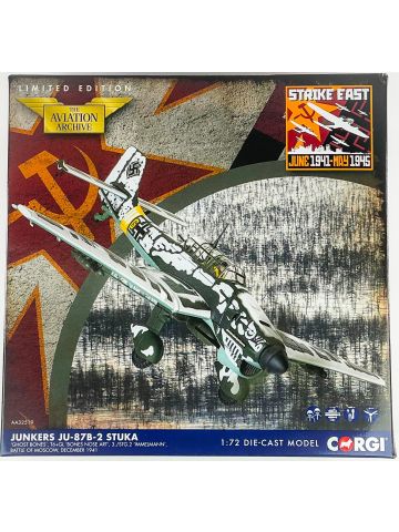Corgi AA32519 Junkers Ju87B-2 Stuka 'Strike East' 1/72 Scale Diecast Model