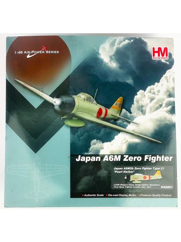 Hobby Master HA8801 A6M2b Zero Fighter Type 21 Pearl Harbor 1/48 Scale Model