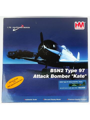 Hobby Master HA2008 B5N2 Type 97 Attack Bomber 'Kate' Zuiho 1/72 Scale Model