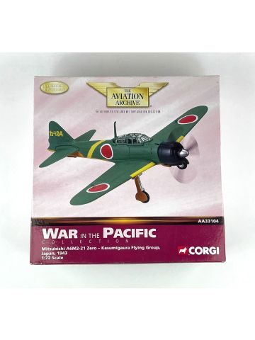 Corgi AA33104 Mitsubishi A6M2-21 Zero - Kasumigaura Flying 1/72 Scale Model