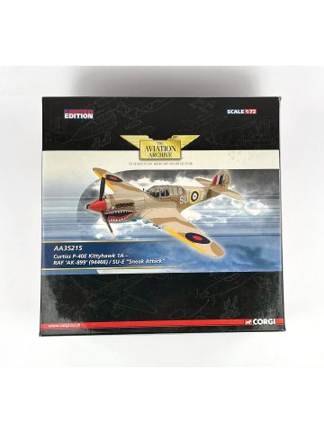 Corgi AA35215 Curtiss P-40E Kittyhawk 1A RAF 'AK-899' (94466) 1/72 Scale Model