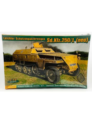Ace 72275 Sd.Kfz. 250/1 neu 1/72 Scale Plastic Model Kit Sealed Box