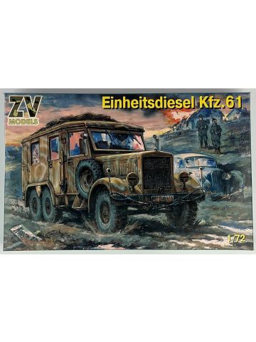 ZV Models 72002 Einheitsdiesel Kfz. 61 1/72 Scale Plastic Model Kit