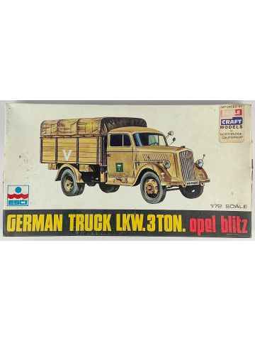 ESCI 8007 German Truck LKW 3T Opel Blitz 1/72 Scale Plastic Model Kit