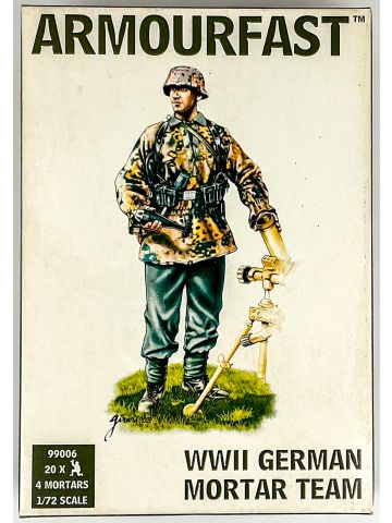 Armourfast 99006 WWII German Mortar Team 1/72 Scale Plastic Model Kit