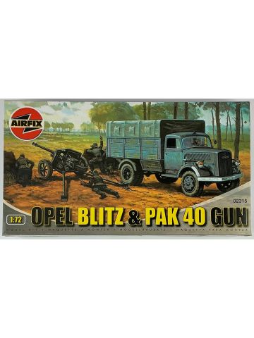 Airfix 02315 Opel Blitz & Pak 40 Gun 1/72 Scale Plastic Model Kit