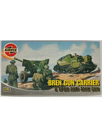 Airfix A01309 Bren Gun Carrier & 6PDR Anti-Tank Gun 1/76 Scale Plastic Model Kit