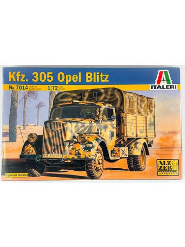 Italeri 7014 WWII German Kfz. 305 Opel Blitz 1/72 Scale Model Kit Open Box