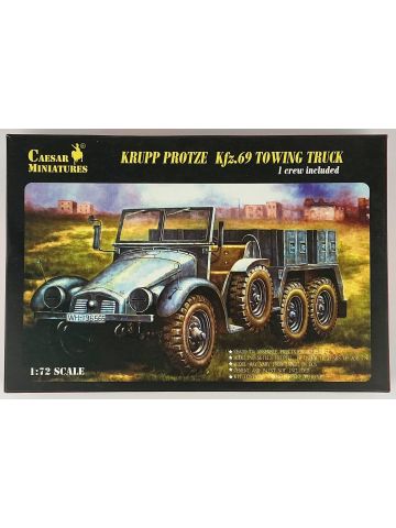 Caesar Miniatures 7203 Krupp Protze Kfz.69 Towing Truck 1/72 Scale Model Kit