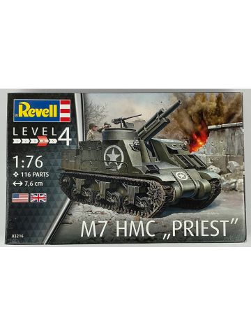Revell 03216 M7 HMC 'Priest' 1/76 Scale Plastic Model Kit Sealed Box