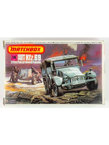 Matchbox PK-88 Krupp Protz Kfz.69 3.7cm Panzerabwehrkanone 1/76 Scale Model Kit