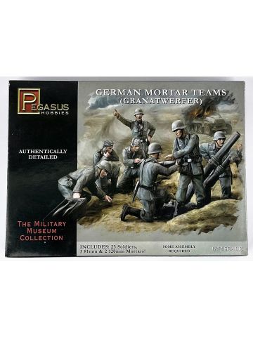 Pegasus 7204 German Mortar Teams 1/72 Scale Plastic Model Kit
