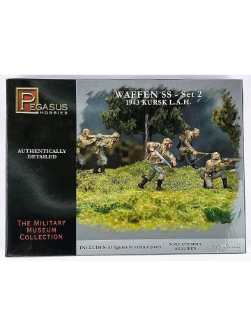 Pegasus 7202 Waffen SS - Set 2 1943 Kursk L.A.H. 1/72 Scale Plastic Model Kit