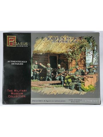 Pegasus 7201 Waffen SS - Set 1 1943 Kursk L.A.H. 1/72 Scale Plastic Model Kit