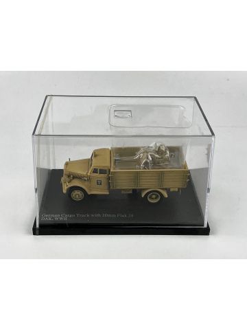 Hobby Master HG3911 German Cargo Truck with 20mm FlaK 38 DAK 1/72 Scale Model
