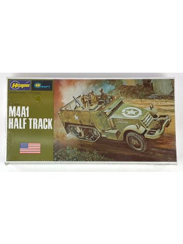 Hasegawa 707 U.S. Army M4A1 Half Track 1/72 Scale Vintage Plastic Model Kit