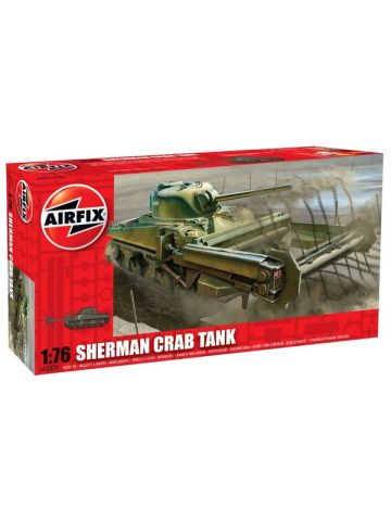 Airfix A02320 WWII British Sherman 'Crab' Tank 1/76 Scale Plastic Model Kit