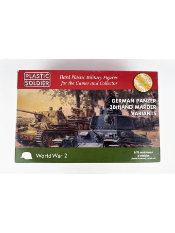 Plastic Soldier WW2V20019 German Panzer 38(t) and Marder Variants 1/72 Scale Model Kit