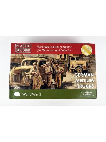 Plastic Soldier WW2V20020 German Medium Trucks 1/72 Scale Plastic Model Kit