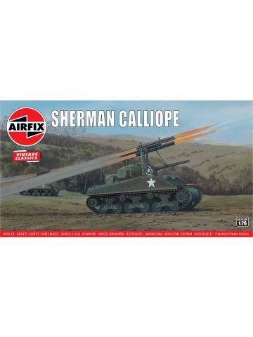 Airfix A02334 Sherman 'Calliope' Tank 1/76 Scale Plastic Model Kit Red Box