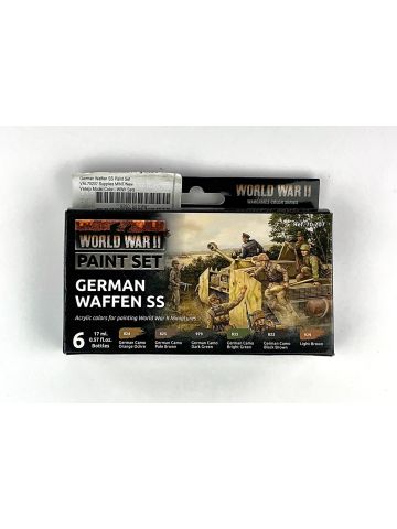 Vallejo 70207 WWII German Waffen-SS Paint Set (6 Colors) 17ml Bottles