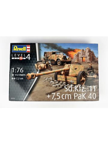 Revell 03252 Sd.Kfz. 11 + 7.5 cm Pak 40 1/76 Scale Plastic Model Kit