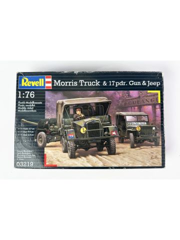 Revell 03219 Morris Truck & 17pdr. Gun & Jeep 1/76 Scale Plastic Model Kit