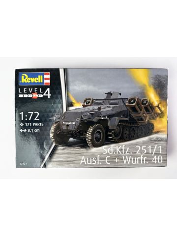 Revell 03324 Sd.Kfz. 251/1 Ausf. C + Wurfrahmen 40 1/72 Scale Plastic Model Kit