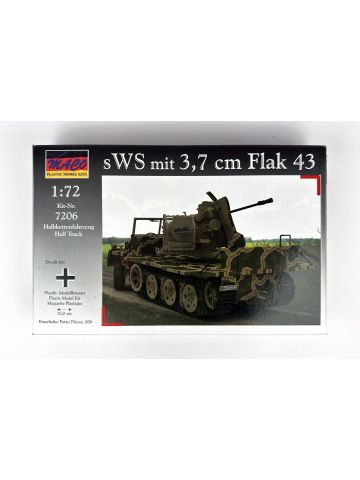 Maco 7206 sWS with 3.7cm Flak 43 Half Track 1/72 Scale Plastic Model Kit