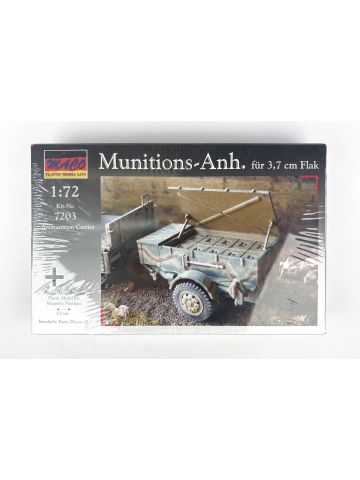 Maco 7203 Ammunition Trailer for 3.7 cm Flak 1/72 Scale Plastic Model Kit