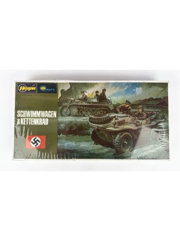 Hasegawa 713 German Army Schwimmwagen & Kettenkrad 1/72 Scale Model Kit